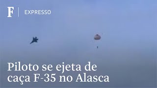 Caça dos EUA cai e explode em base militar nos EUA