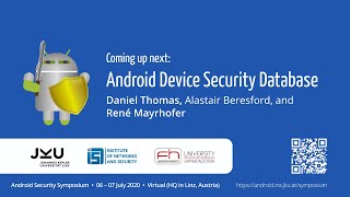 Android Device Security Database (by Daniel R. Thomas, Alastair R. Beresford and René Mayrhofer)