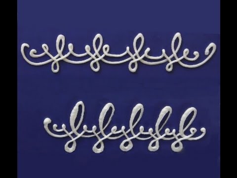 Cake Decorating Border--Line Scroll Border Cake Decorating Border--Line Scroll Border