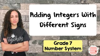 Adding Integers With Different Signs