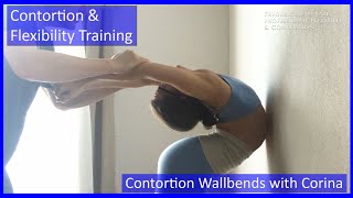 Contortion Training by Flexyart 146: Wallbend with Corina  - Also for Yoga, Poledance, Ballet, Dance