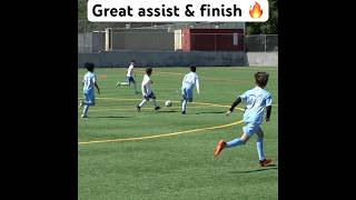 Great assist \u0026 finish by U11 boys 🔥 #soccer #golazo #u11