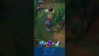 New On Hit Malphite Mid Being Played By Showmaker #shorts #leagueoflegends