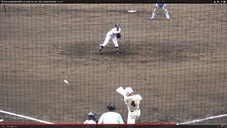 第133回九州地区高等学校野球大会 2回戦 沖尚-日南 八回表 日南2番打者 植村君 タイムリー