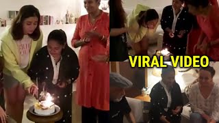 Alia Bhatt CELEBRATES house help's BIRTHDAY with sister Shaheen Bhatt in this VIRAL video