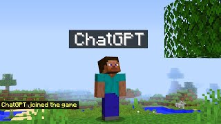 I Let ChatGPT Play Minecraft. (Yes, Literally)