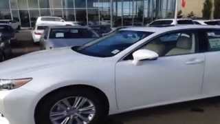 2014 White Lexus ES 350 Review