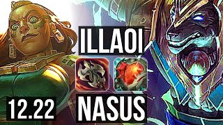 ILLAOI vs NASUS (TOP) | 7 solo kills | EUW Diamond | 12.22