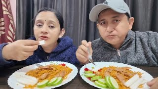 Aaja Buda Budi Ko Spicy Noodles 🍜 Mukbang 🥵 @StutiEntertainment