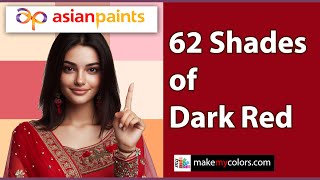 Exploring 62 Dark Red Shades by Asian Paints | Color Inspiration #asianpaints #bedroomcolours