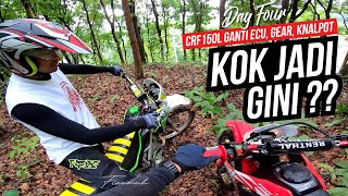 CRF150 L Udah Ganti Gear, Knalpot, sama ECU, Kok gini ya??