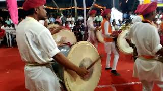 Shiv tandav paramparik dhol tasha pathak thergaon pune