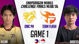 ONIC PH vs TEAM FLASH GAME 1 | ONIC PH vs FLASH GAME 1 | ESL SNAPDRAGON CHALLENGE FINALS MLBB S6