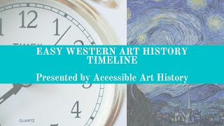 Easy Western Art History Timeline