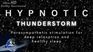 Black Screen Thunderstorm | HD rain sounds for sleeping