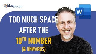 Microsoft Word Numbering Indent Problem | Too Much Space After 10th Number
