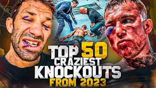 Top 50 Most Insane Knockouts Of 2023 | Brutal MMA, KICKBOXING & BARE KNUCKLE Knockouts