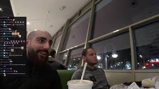 Last stream in Berlin with Esfand, Sliker, Mizkif and Erobb | Sliker YOINKS FREE UBER RIDE