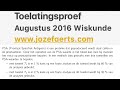 945 Wiskunde vraag 7 2016 Augustus Toelatingsproef Geneeskunde Vlaanderen