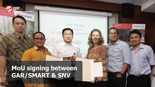 MoU signing between GAR/SMART \u0026 SNV