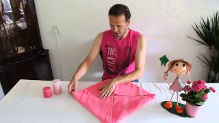 How to fold a flower out of towel - Handdoekenvouwen Bloem