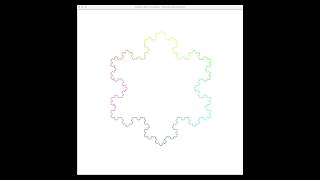 Drawing Process of Koch Snowflake - Python Turtle Project