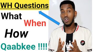 BARASHADA LUUQADA ENGLISH KA - WH QUESTIONS || SIDA LOO ISTICMAALO: WHAT,WHEN...