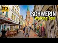 Schwerin, Germany 🇩🇪 4K Walking Tour | Colourful Spring 2024