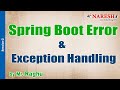 Spring Boot Error & Exception Handling Session- 1 | by Mr. Raghu