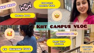 KIIT University Hostel \u0026 Campus Tour😲| KIIT Road🤠|| Shalini Roy