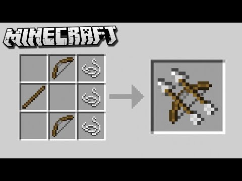 Easy DOUBLE ARROW BOWS in Minecraft! Easy DOUBLE ARROW BOWS in Minecraft!