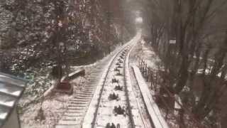 【前面展望】南海鋼索線高野山ケーブル 高野山～極楽橋