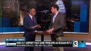 Does Charlotte airport face same problems as Reagan International?