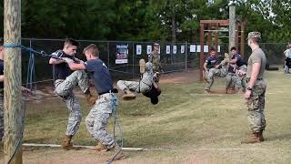 JROTC Raiders - the one minute rope bridge