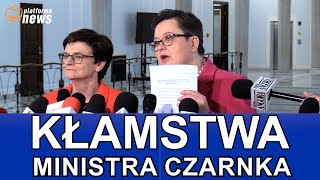 KŁAMSTWA MINISTRA CZARNKA - komentarz - konferencja prasowa KO, 07.02 .2023