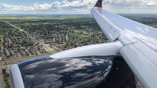 Air canada A220 landing taxi (Calgary international airport)