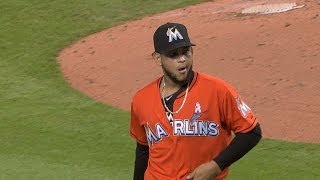 PIT@MIA: Alvarez holds Bucs to two runs over seven