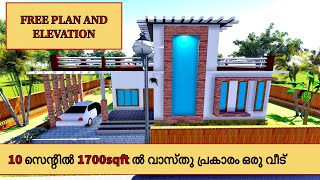 North facing house plan as per Vasthu|kerala home design|Kerala house design|North facing house plan