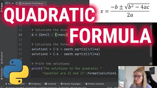 Python Program to Find Roots of the Quadratic Equation