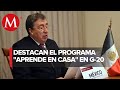 SEP presume programa Aprende en Casa ante G-20