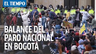 Balance preliminar hoy en Bogotá en medio de un nuevo paro nacional