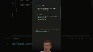 How to Overload Methods in Java #java #shorts