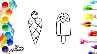 How to draw a Ice cream | Drawing Tutorial
