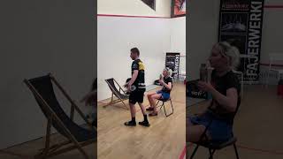 Piotr Hemmerling coach’uje Olę Surdziel - Korsarz Enjoy Squash Open 2023 - PSA Satellite #shorts