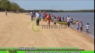 VILLA URQUIZA  Invitan a disfrutar de la playa y el camping