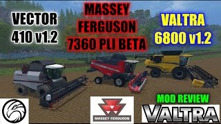 Farming Simulator 15 - Triple combine/Harvester Showcase "Mod Review"