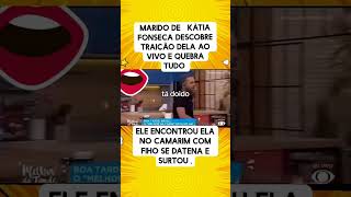 Marido de Katia Fonseca descobre traição e quebra tudo ao vivo