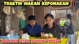 Makan sore lalapan ayam goreng bersama keponakan ‼️ Warung lalapan ndeso