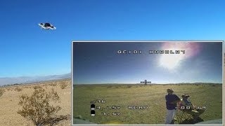 Happymodel Mobula7 Micro FPV Racer Drone Desert Flight Test Review