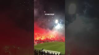 Pyroshow PAOK at home vs Olympiacos.